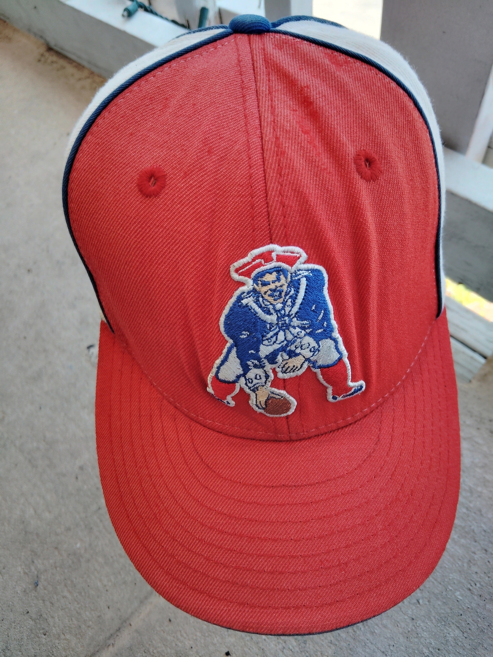 Reebok Red and Blue Snapback Hat with Team Logo